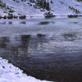 Crater Lake in Silver Light Cordova Alaskan Artist  David Rosenthal